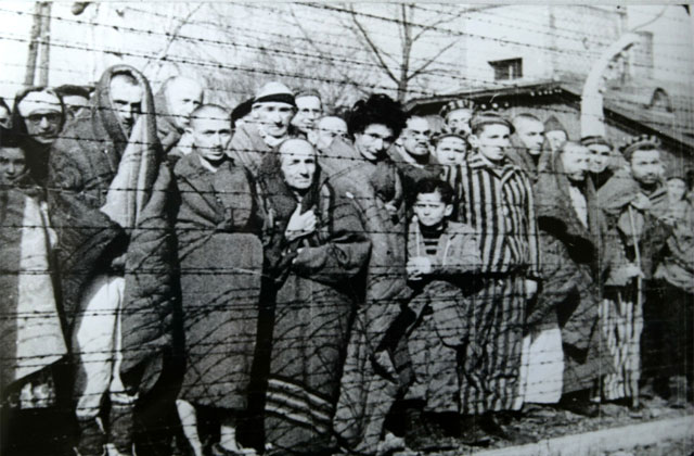 Les prisonniers du camp libérés en 1945